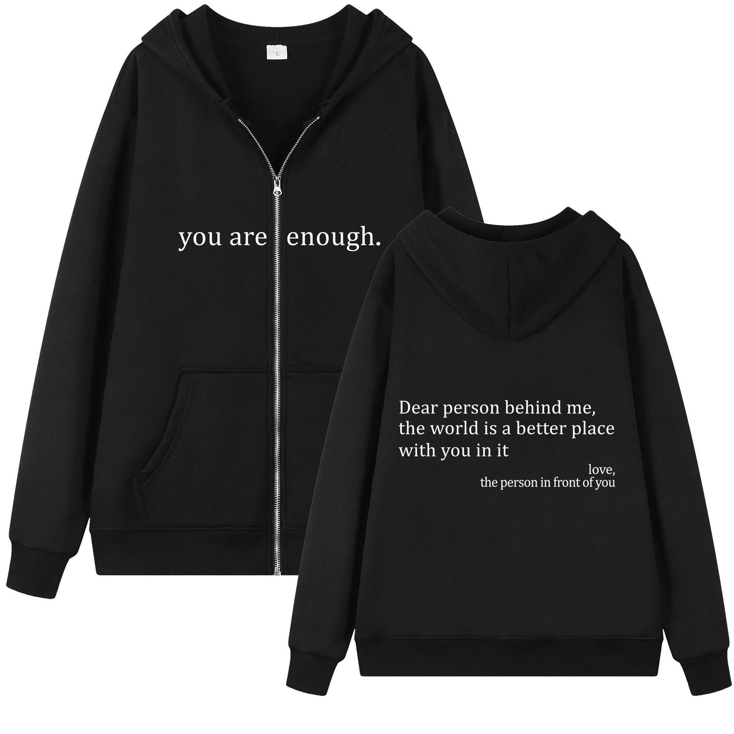 Emotional Zipper Hoodie
